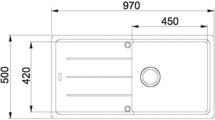 Franke BFG 611 bílá led