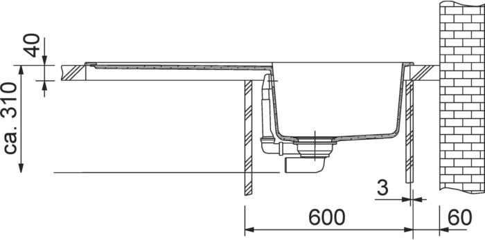 Franke BFG 611 bílá led