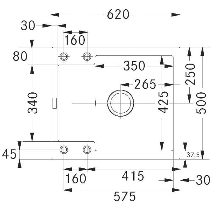 Franke MRG 611-62 bílá led