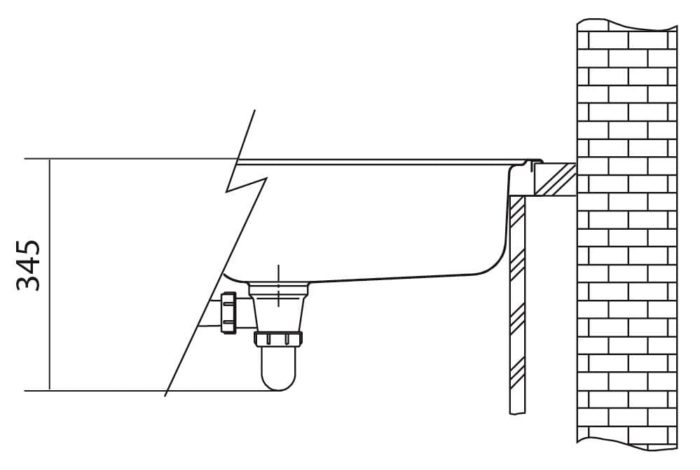 Franke UBG 611-86 bílá led