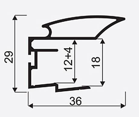 SEVROLL Alfa II úchytová lišta 150mm bílá lesk