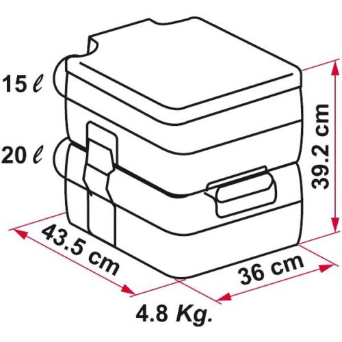 Chemické WC přenosné Fiamma Bi-Pot 39