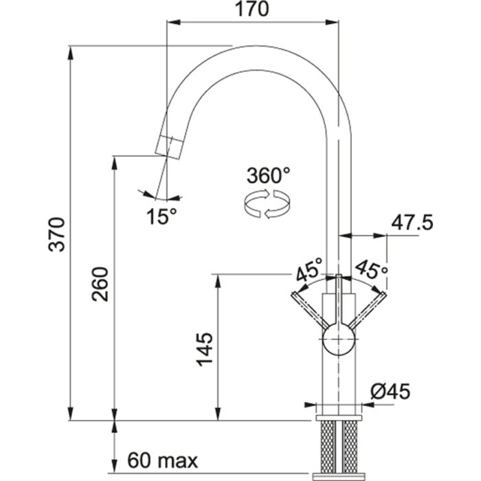 Franke FP 0408 chrom schéma