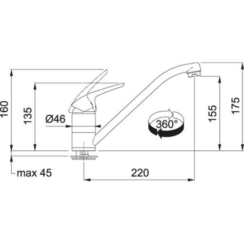 Franke FN 0641.031 ECO Chrom