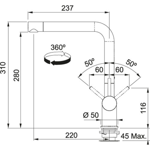 Franke FN 6100.031 Chrom