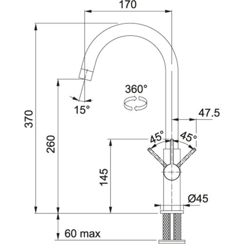 Franke FP 0408.031 Chrom