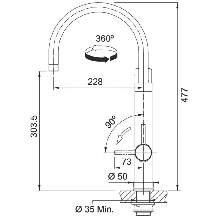 Franke Vital Capsule Filter Tap