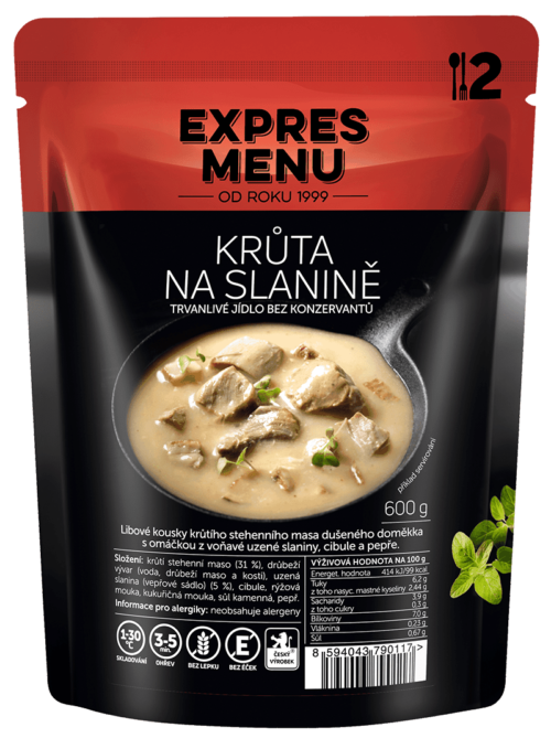 Krůta na slanině(2 porce) Expres menu