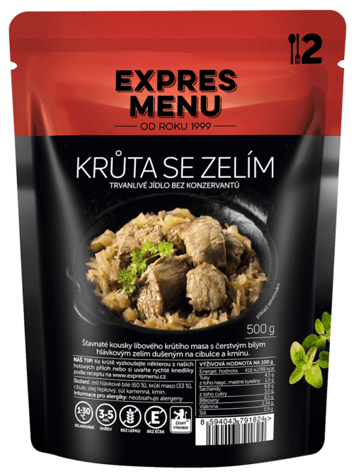 Krůta se zelím(2 porce) Expres menu