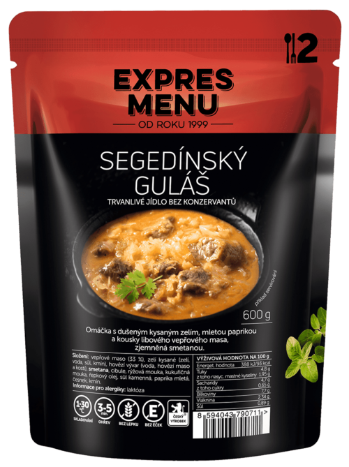 Segedínský guláš (2 porce) Expres menu