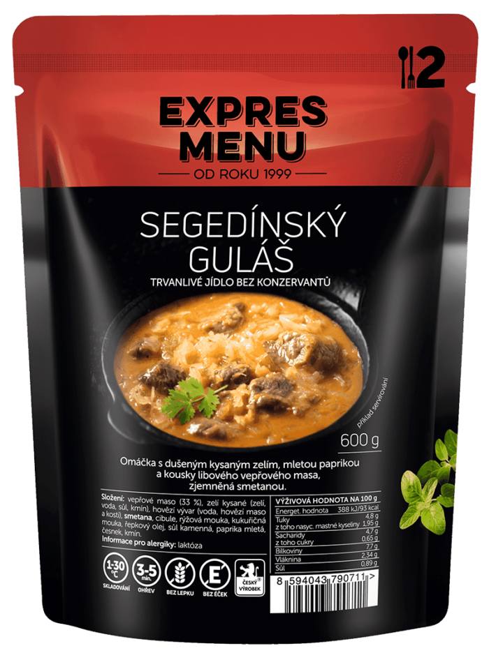 Segedínský guláš (2 porce) Expres menu