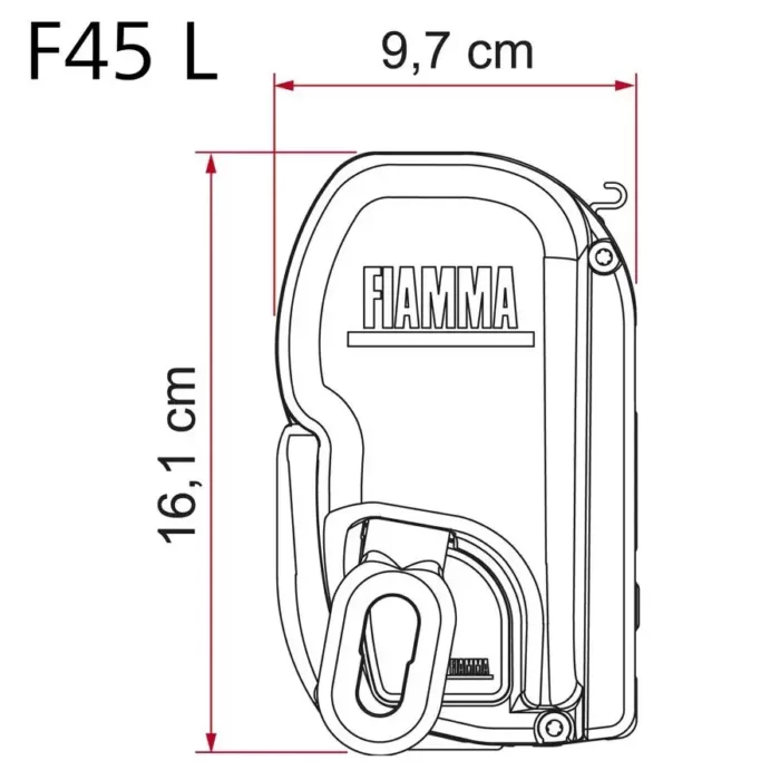 Fiamma Fiammastore F45 S, bílé tělo, plátno Royal Blue