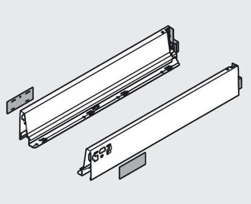 BLUM 378M5002SA bočnice Antaro 500 šedá P+L