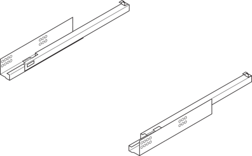 BLUM 550H6000B Tandem částečný 600mm tlumený