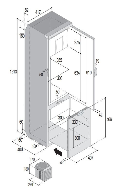 Vitrifrigo SLIM 150